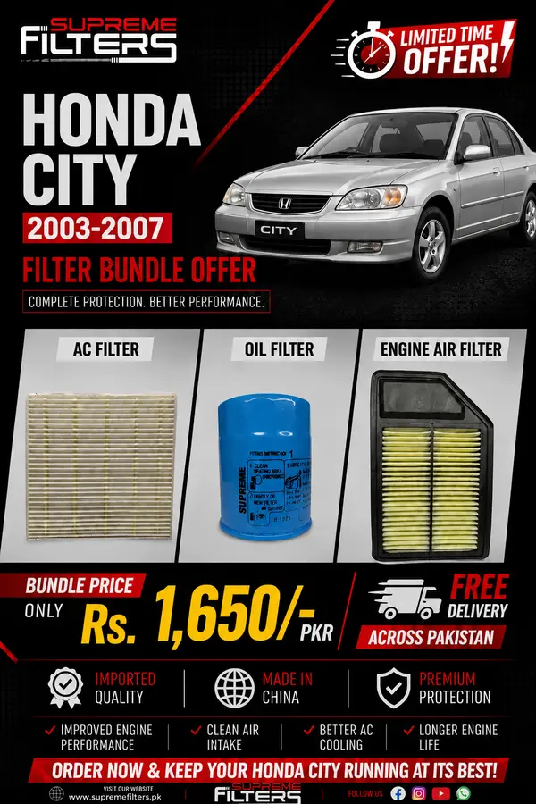 Honda city 2003-2007 Air, ac and oil Bundle Offer