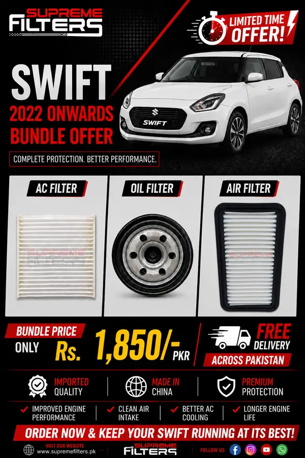 Suzuki Swift Air Oil Cabin Filter (BUNDLE OFFER)