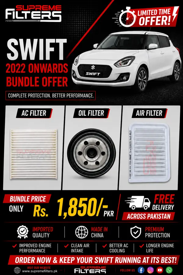 Suzuki Swift Air Oil Cabin Filter (BUNDLE OFFER)