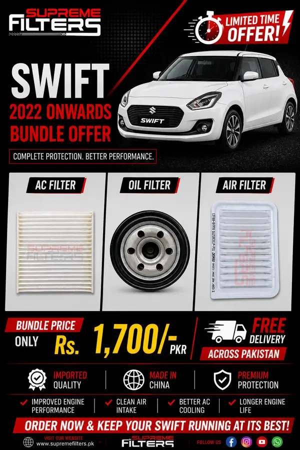 Suzuki Swift Air Oil Cabin Filter (BUNDLE OFFER)