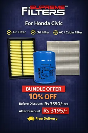 Honda Civic Air Oil Cabin Filter (BUNDLE OFFER)