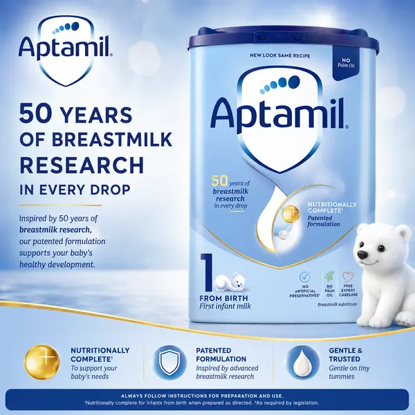 APTAMIL 1 FIRST INFANT MILK 0- 6 MONTHS 800G (IMPORTED MADE IN UK/ IRELAND)