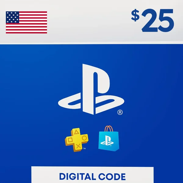 PlayStation Network Gift Card $25 USD – PSN USA