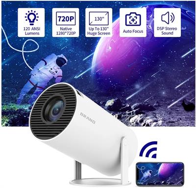 Smart Portable Projector HY300 PRO (Android 11) - Home & Outdoor CInema