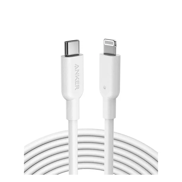 Anker PowerLine III USB-C to Lightning Cable – White 6ft (1.8m)