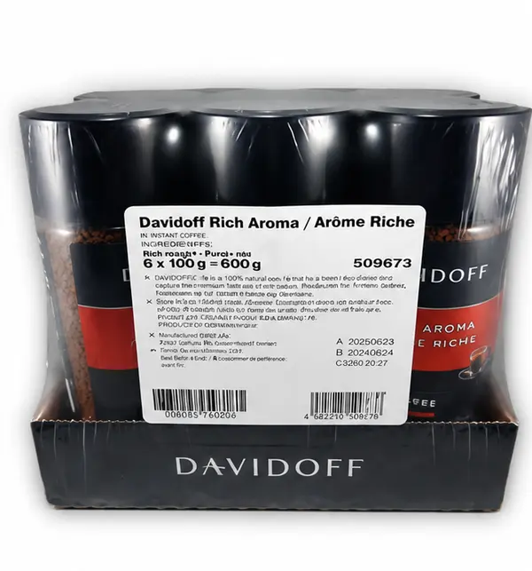 Davidoff Rich Aroma Instant Coffee 6 Pack – 6 × 100g