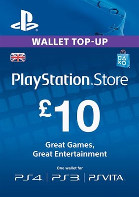 PLAYSTATION NETWORK CARD - £10 (PS VITA/PS3/PS4)