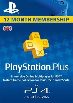 PlayStation Plus - 12 Month Subscription (UK)