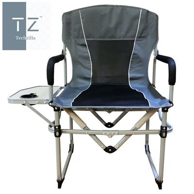 Portable Folding Camping Director's Chair with Side Table