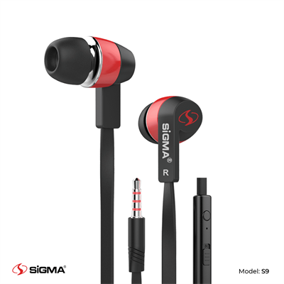 Sigma High Quality Stereo In-ear Earphones with Mic – S9