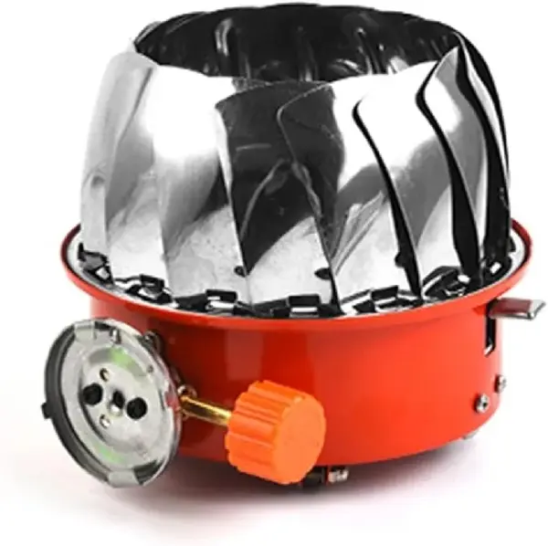 Kovab K-203 Windproof Portable Gas Stove | 2800W Camping Burner with Piezo Ignition
