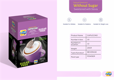 Nitel Cappucino Sugar Free with Stevia 230g