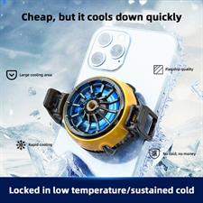 MEMO DLA6 Mobile Phone Radiator Phone Cooling Fan Case Cold Wind Handle Fan for PUBG Mobile Gaming Phone Cooler Phone Cooling Fan