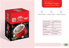 Nitel Coffee Mix 3 in 1  Sugar Free with Stevia 230g