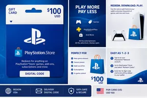 PlayStation Network Gift Card $100 USD – PSN USA