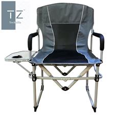 Portable Folding Camping Director's Chair with Side Table