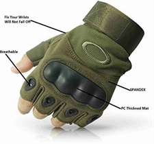 Half-Finger Motorcycle & Hiking Gloves - Tactical Hard Knuckle