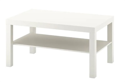 IKEA LACK Coffee table, white, 90x55 cm