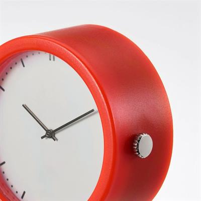 IKEA STAKIG Clock, red, 16.5 cm