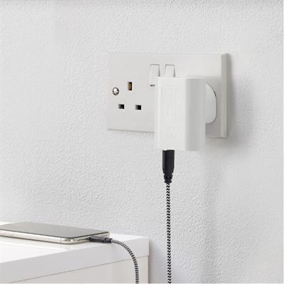 IKEA KOPPLA 3-port USB charger, white