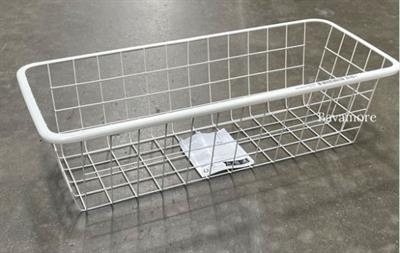 IKEA Wire basket, white, 25x51x15 cm