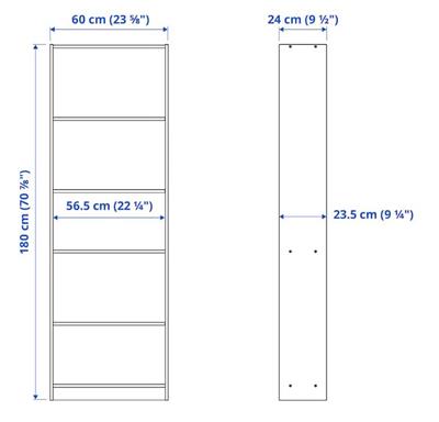 IKEA Bookcase, black60x180 cm