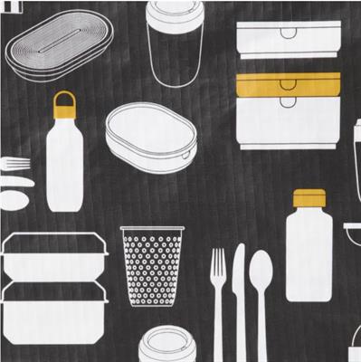 IKEA Lunch bag, patterned grey25x16x27 cm