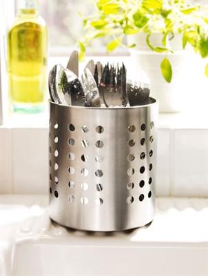 IKEA ORDNING Cutlery stand, stainless steel, 13.5 cm