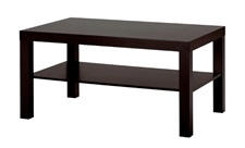 IKEA Coffee table, black-brown 90x55 cm