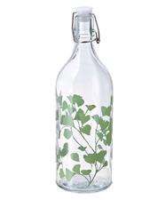 Bottle with stopper, glass/printed1 l