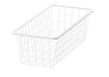 IKEA Wire basket, white, 25x51x15 cm