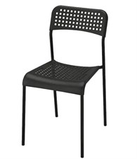 IKEA Adde Dotted  Chair, Black/white