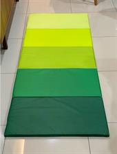 Folding gym mat, green, 78x185 cm