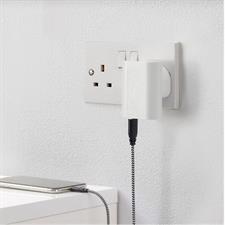 IKEA KOPPLA 3-port USB charger, white