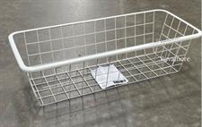 IKEA Wire basket, white, 25x51x15 cm