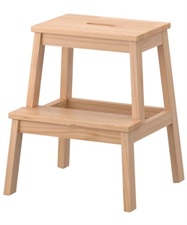 IKAE Wooden Step Stool beech, 50 cm