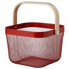 IKEA RISATORP Fruit Basket, red, 25x26x18 cm