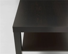 IKEA Coffee table, black-brown 90x55 cm
