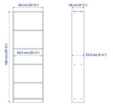 IKEA Bookcase, black60x180 cm