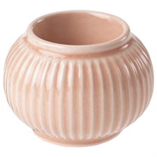 IKEA Tealight holder, light orange, Stoneware, Coloured glaze