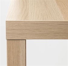IKEA Coffee table, white stained oak effect, 90x55 cm