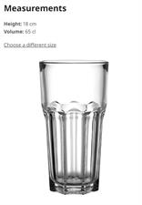 Clear Glass Jumbo size 650 ml