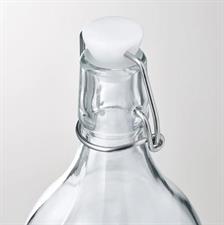 Bottle with stopper, glass/printed1 l