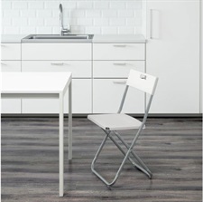IKEA Foldable Chair White color