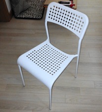 IKEA Adde Dotted  Chair, Black/white
