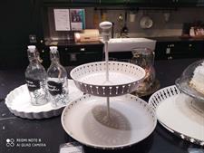 IKEA GARNERA Serving stand, two tiers, white