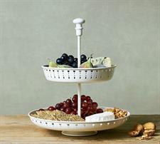 IKEA GARNERA Serving stand, two tiers, white