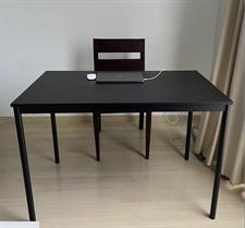 IKEA SANDSBERG Table, black 110x67 cm