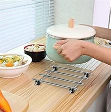 IKEA LAMPLIG pot stand stainless steel, 18x18 cm