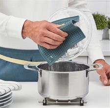 IKEA LAMPLIG pot stand stainless steel, 18x18 cm